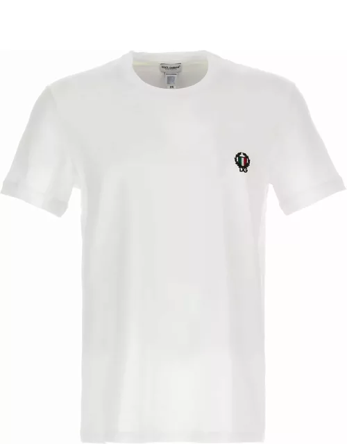 Dolce & Gabbana Logo Embroidered T-shirt