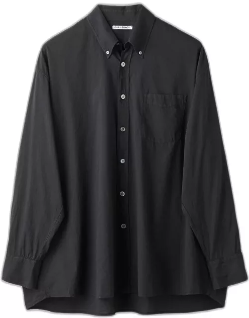Our Legacy Borrowed Bd Shirt Black cotton voile button-down shirt - Borrowed BD shirt