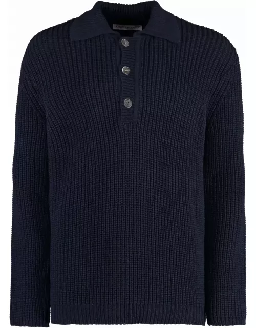 Our Legacy Knitted Cotton Polo Shirt