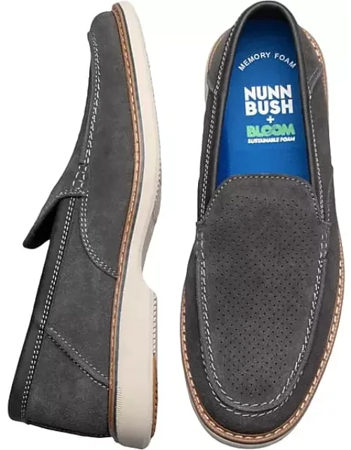 Nunn Bush Men's Otto EZ Moc Toe Slip On Shoes Gunmeta