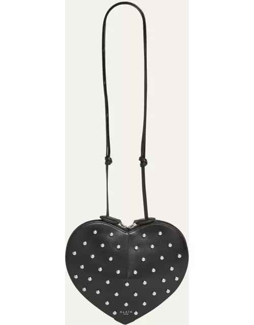 Le Coeur Pearly Leather Crossbody Bag