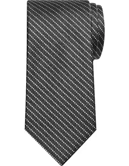 Awearness Kenneth Cole Men's Dotted Stripe Tie Black