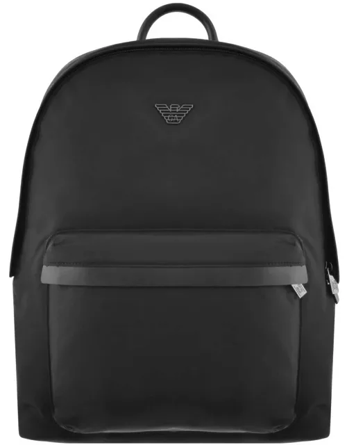 Emporio Armani Logo Backpack Black