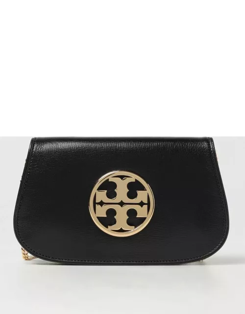 Tory Burch Reva leather clutch with shoulder strap