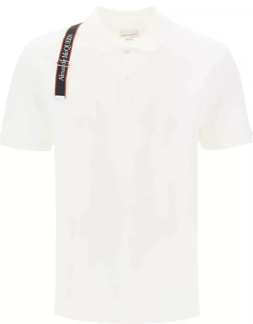 ALEXANDER MCQUEEN harness polo shirt with selvedge logo
