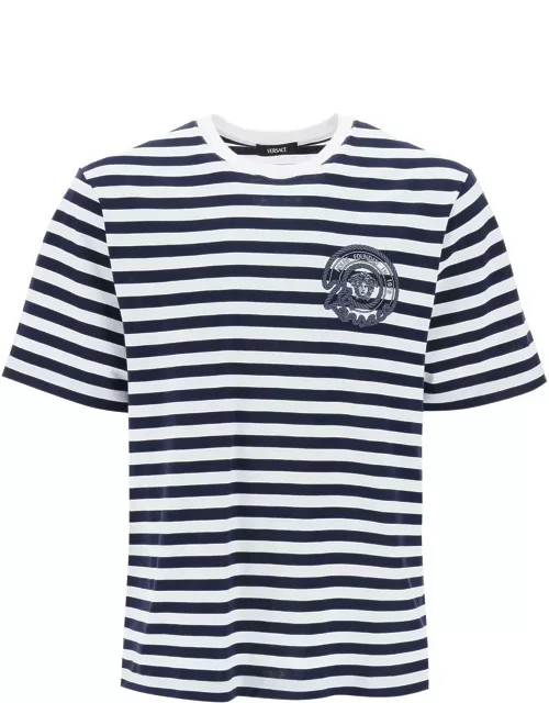 VERSACE nautical stripe t-shirt