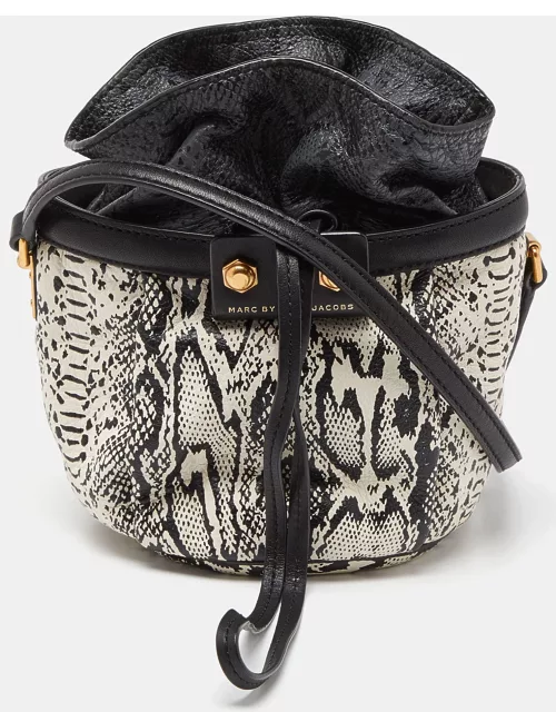 Marc by Marc Jacobs Tri Color Snakes Print Leather Bucket Bag