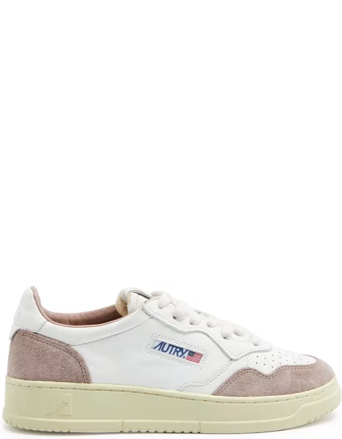 Autry Medalist Panelled Leather Sneakers - Pink - 40 (IT40 / UK7), Autry Sneaker, Lace up Front - 40 (IT40 / UK7)