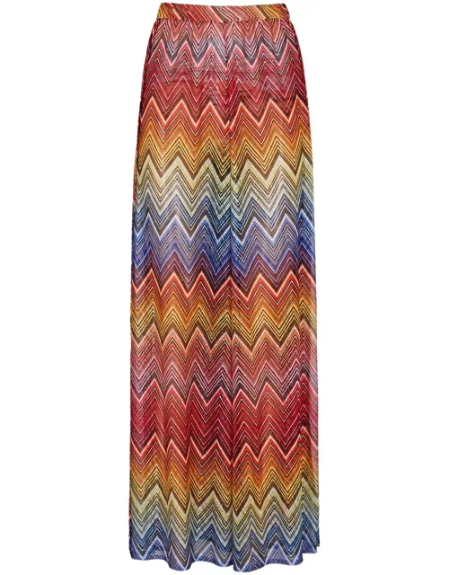 Missoni Zigzag Wide-leg Fine-knit Trousers - Multicoloured - 46 (UK 14 / L)