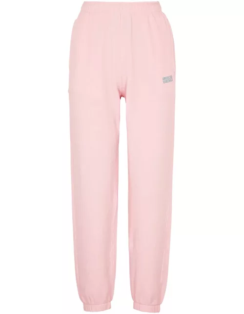 American Vintage Izubird Logo Stretch-cotton Sweatpants - Light Pink - L (UK14 / L)