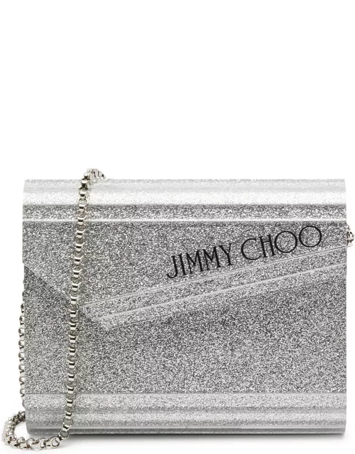 Jimmy Choo Candy Glittered Acrylic Cross-body bag - Silver
