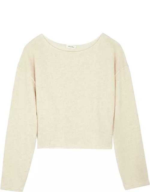 American Vintage Itony Cotton-blend Sweatshirt - Cream - L (UK14 / L)