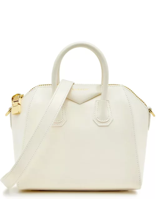 Givenchy Antigona Mini Leather top Handle bag - Ivory