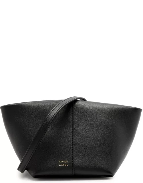 Mansur Gavriel Tulipano Leather Cross-body bag - Black