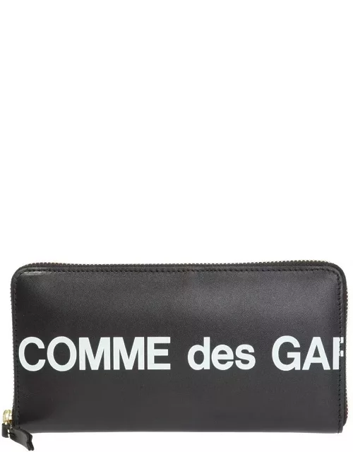 Comme des Garçons Logo Printed Zipped Wallet