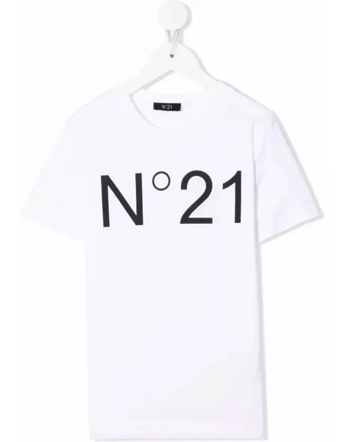 N.21 Optical White Cotton T-shirt