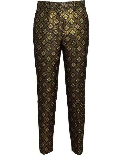 Etro Embroidered-motif Cropped Trouser