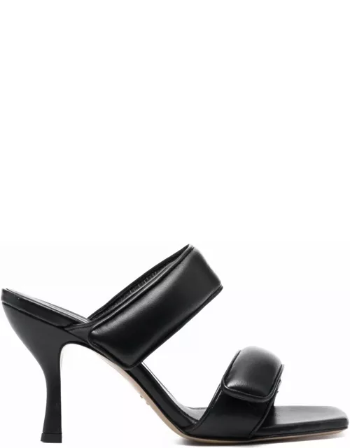 GIA BORGHINI Black Perni X Pernille Teisbaek Sandals In Leather Woman