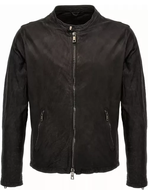 Giorgio Brato Biker Leather Jacket
