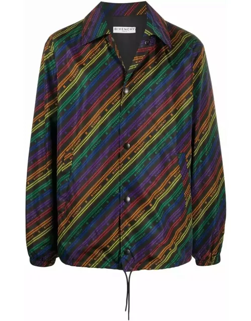 Givenchy Rainbow Chain Nylon Jacket