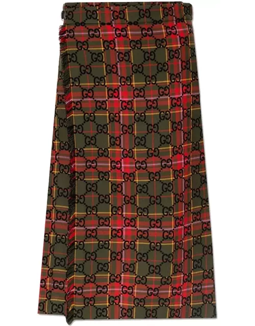 Gucci Gg Wool Skirt