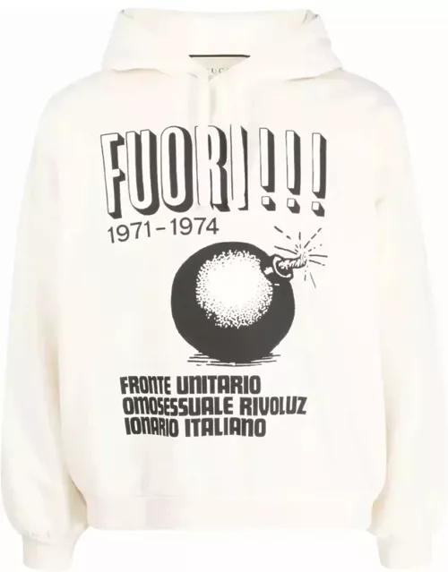 Gucci Printed Hoodie Sweatshirt