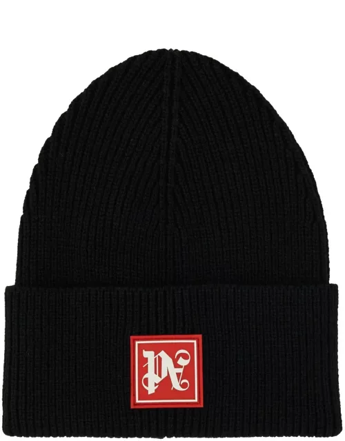 Palm Angels Beanie Hat With Logo