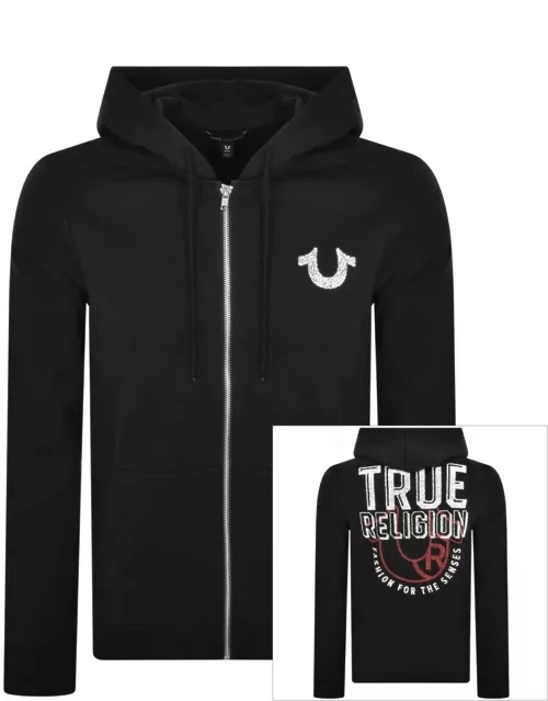 True Religion TR Zip Up Hoodie Black