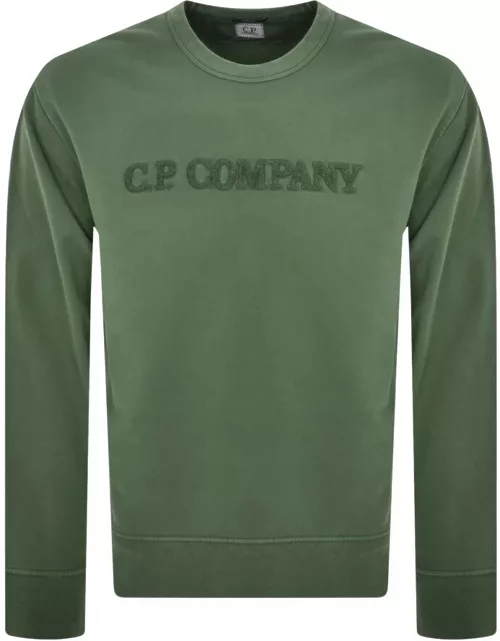 CP Company Diagonal Sweatshirt Green