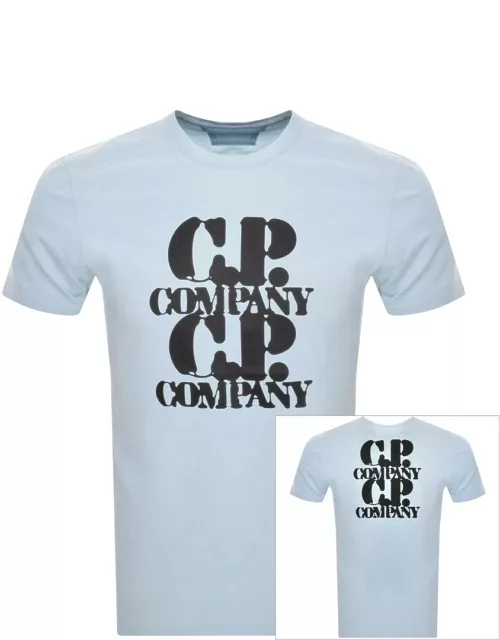 CP Company Jersey Graphic T Shirt Blue