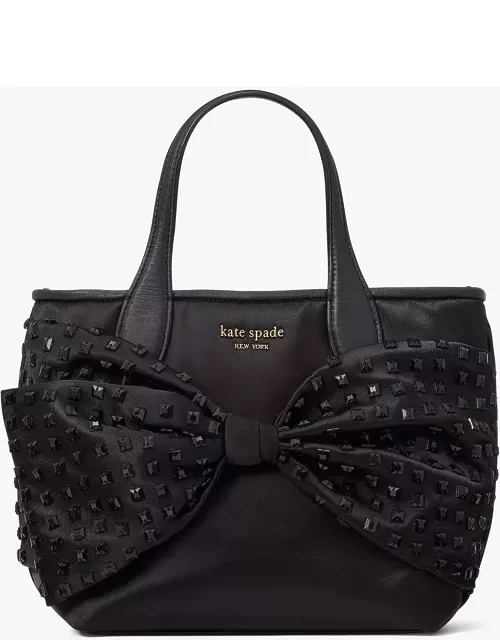 On Purpose Embellished Satin Bow Tote