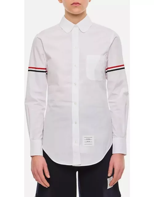 Thom Browne Classic Round Collar Poplin Shirt White