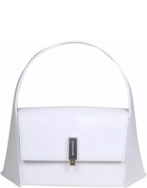 Ferragamo Geometric Shoulder Bag Color White