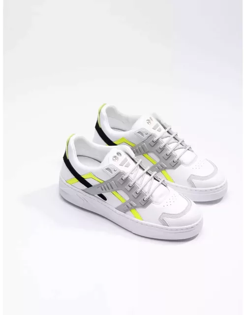 Hide & Jack Low Top Sneaker - Mini Silverstone Yellow White