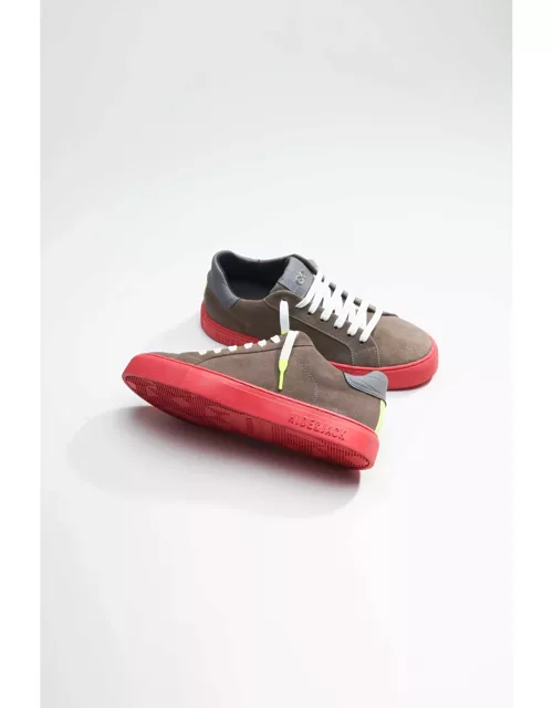 Hide & Jack Low Top Sneaker - Essence Oil Beige Red