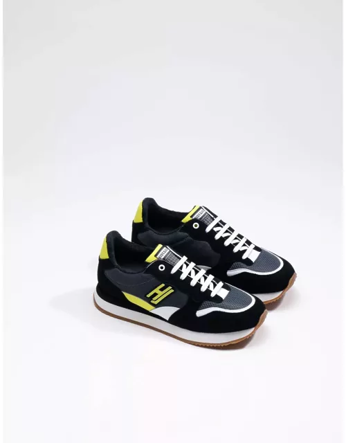 Hide & Jack Low Top Sneaker - Over Black Yellow