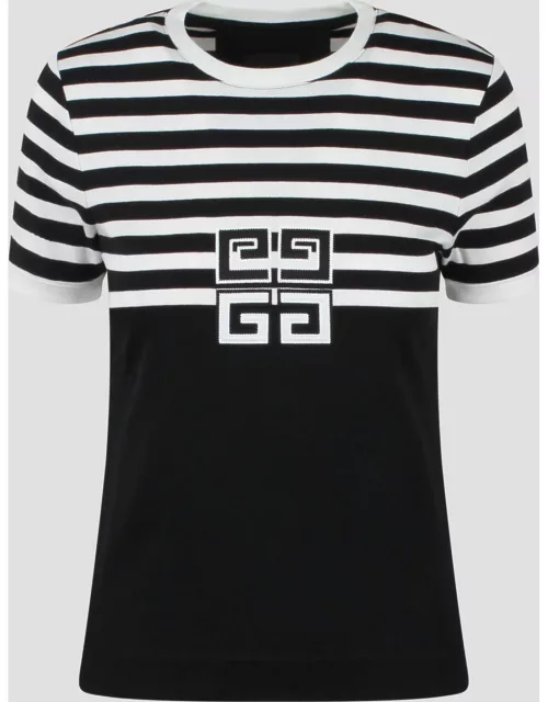 Givenchy 4g Cotton Striped T-shirt
