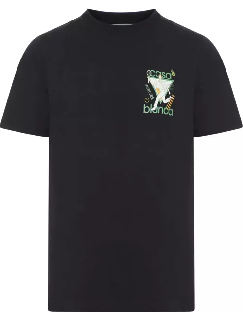 Casablanca Le Jeu Printed Unisex T-shirt