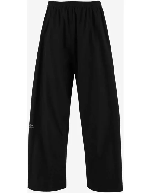 Balenciaga Track Pants In Technical Fabric With Logo