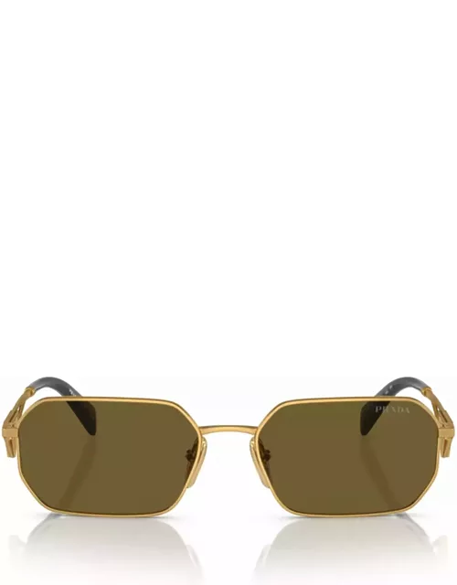 Prada Eyewear Pr A51s Matte Gold Sunglasse