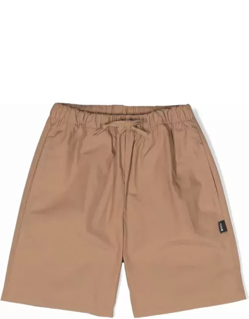 MSGM Brown Shorts With Drawstring