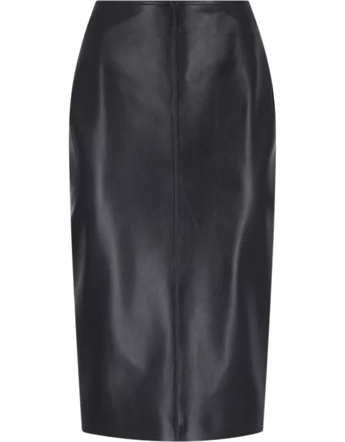 Alaïa Leather Sheath Skirt
