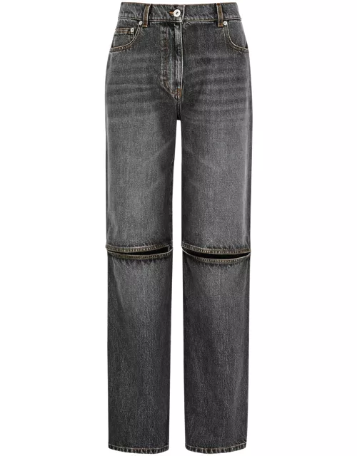 JW Anderson Cut-out Bootcut Jeans - Grey - 8 (UK8 / S)
