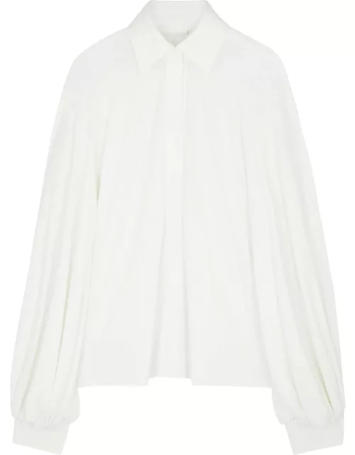 Norma Kamali Stretch-jersey Shirt - White - S (UK8-10 / S)