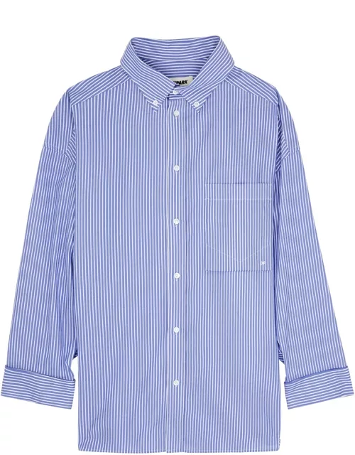 Darkpark Nathalie Striped Cotton Shirt - Blue - XS (UK6 / XS)