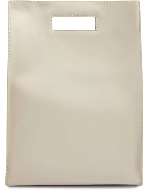 Khaite Hudson Leather Tote bag - Off White
