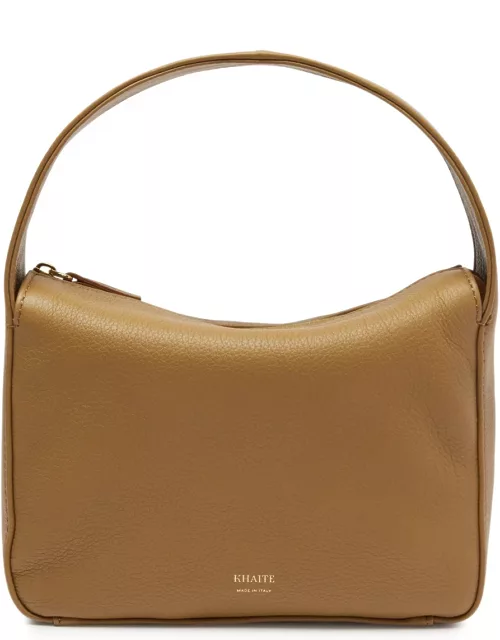 Khaite Elena Small Leather top Handle bag - Tan
