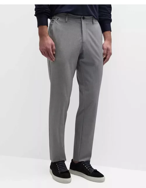 Men's Wool Flat-Front Trouser