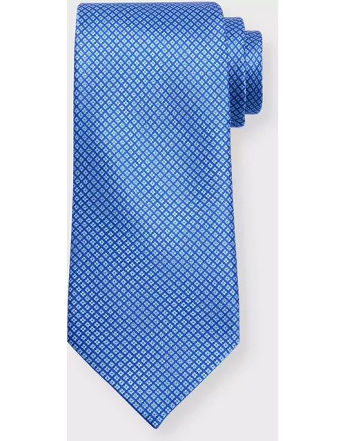 Men's Silk Micro-Floral Tie