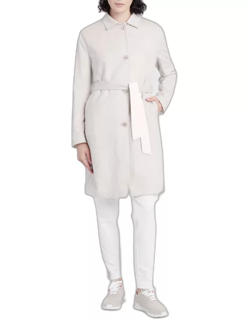Reversible Belted Cashmere Trench Coat